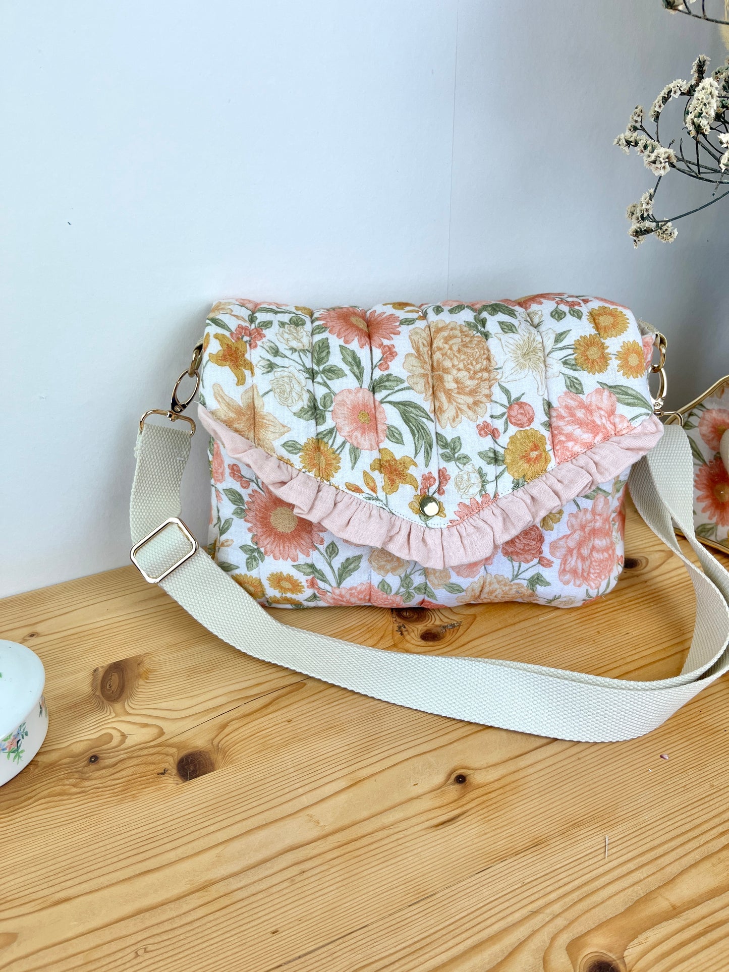 Le sac Elise gaze blush et Elisabeth