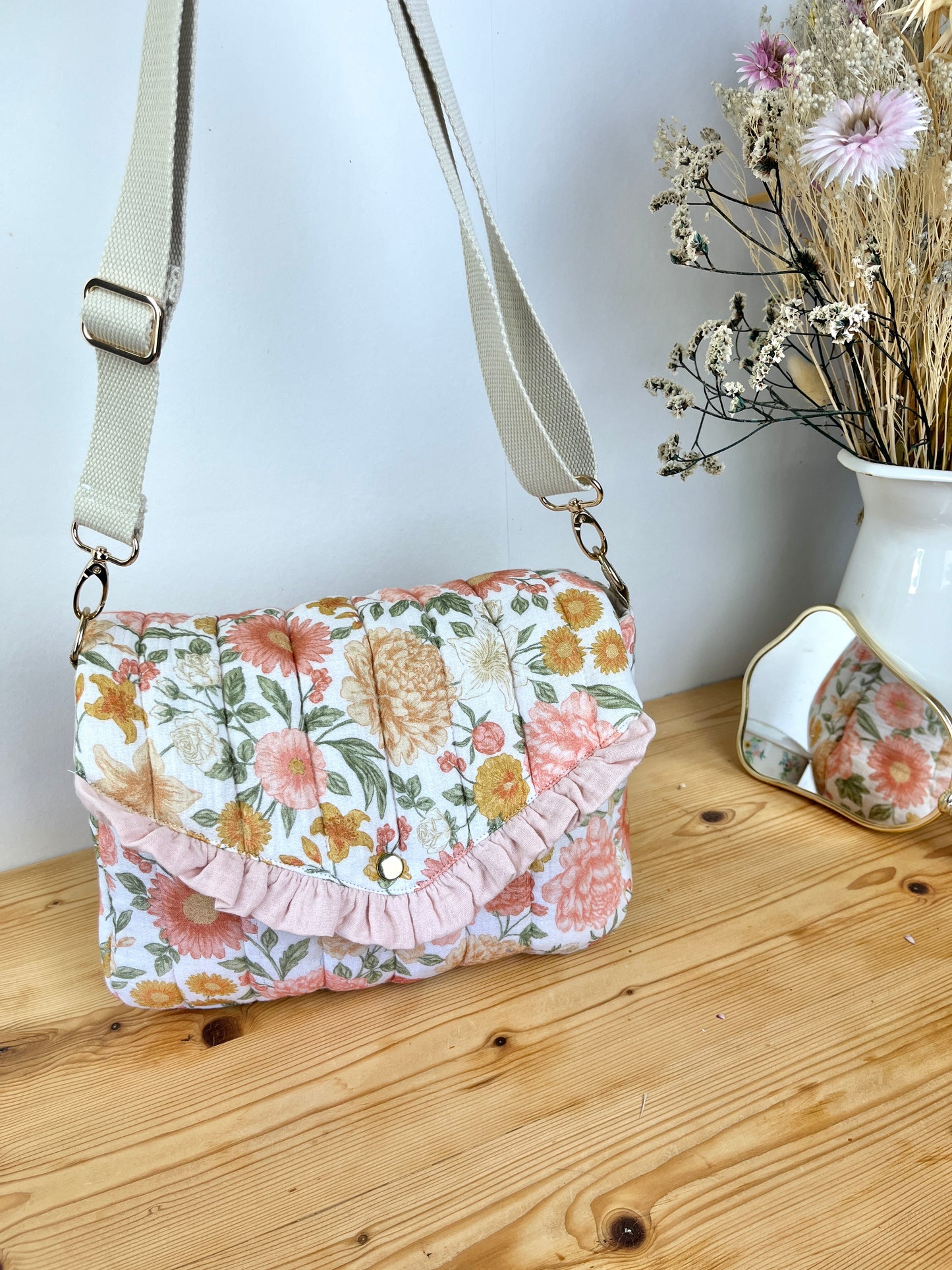 Le sac Elise gaze blush et Elisabeth