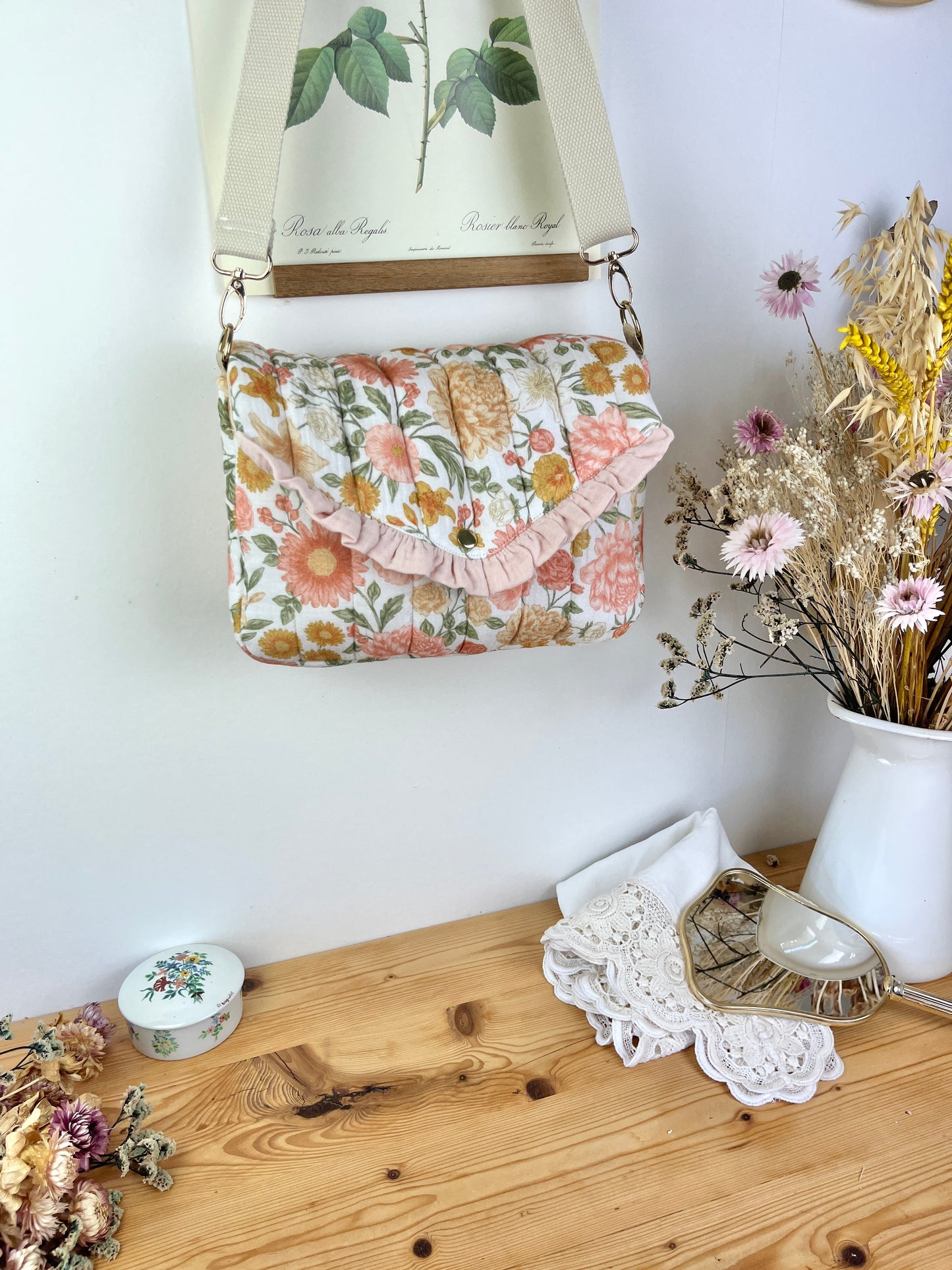 Le sac Elise gaze blush et Elisabeth