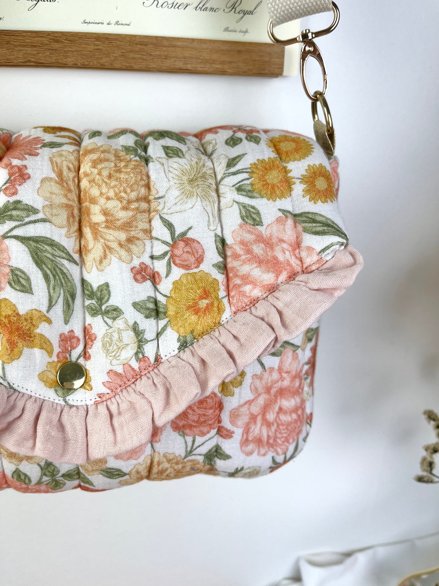 Le sac Elise gaze blush et Elisabeth