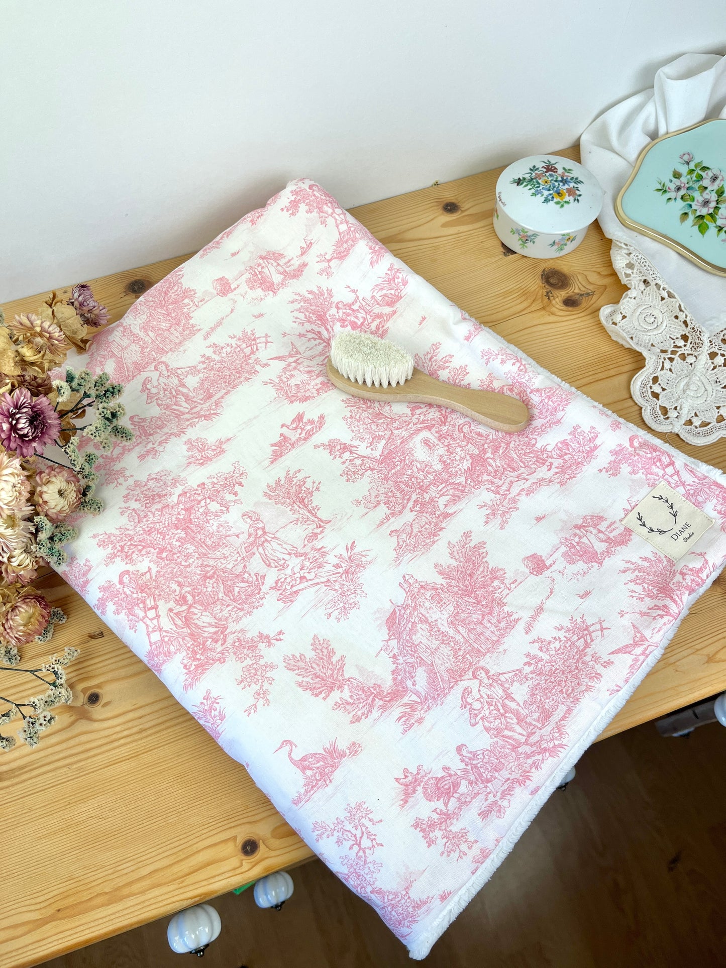 Ensemble Sac Chloé et couverture bébé personnalisable