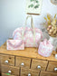 Ensemble Sac Chloé, panier pochon, pochon, et matelas à langer personnalisable