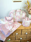 Ensemble Sac Chloé, panier pochon, pochon, couverture et matelas à langer personnalisable