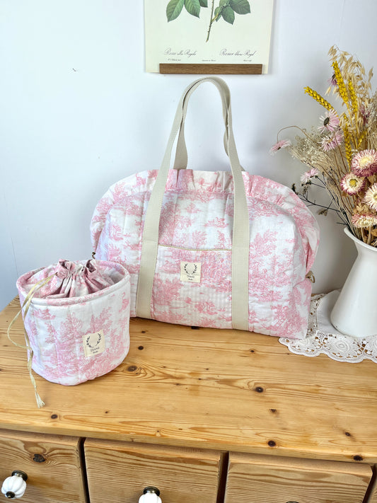 Ensemble Sac Chloé et panier pochon personnalisable