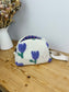 Colette le sac bandoulière sherpa tulipes violettes - en stock