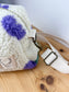 Colette le sac bandoulière sherpa tulipes violettes - en stock