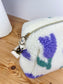 Colette le sac bandoulière sherpa tulipes violettes - en stock