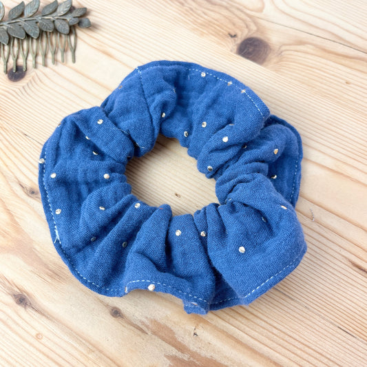 Chouchou double gaze cobalt