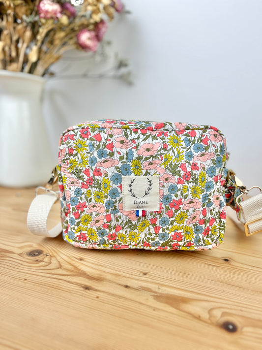 Le sac bandoulière Elisabeth Liberty poppy and daisy moutarde
