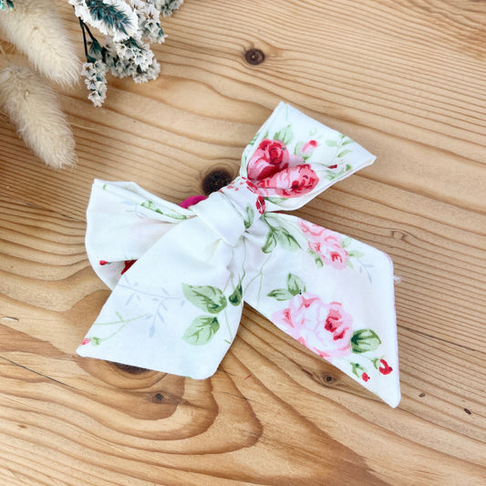 Noeud  coton roses