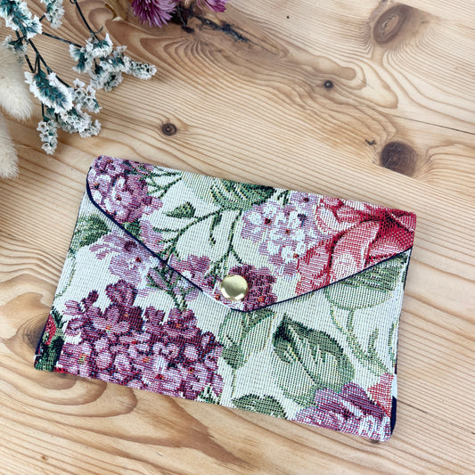 Le porte monnaie jacquard fleurs