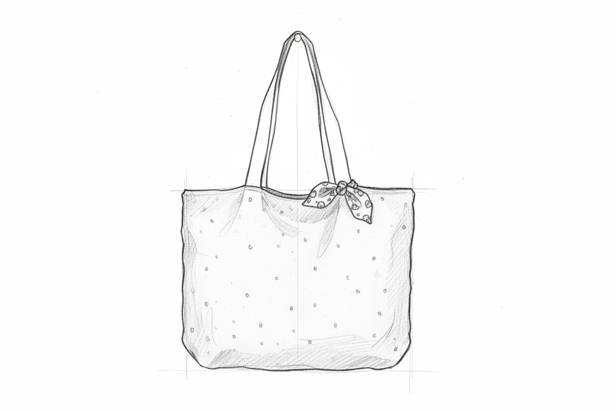 Le petit tote bag à noeud 100% personnalisable