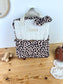 Le sac à dos enfant Ombeline gaze crème et léopard
