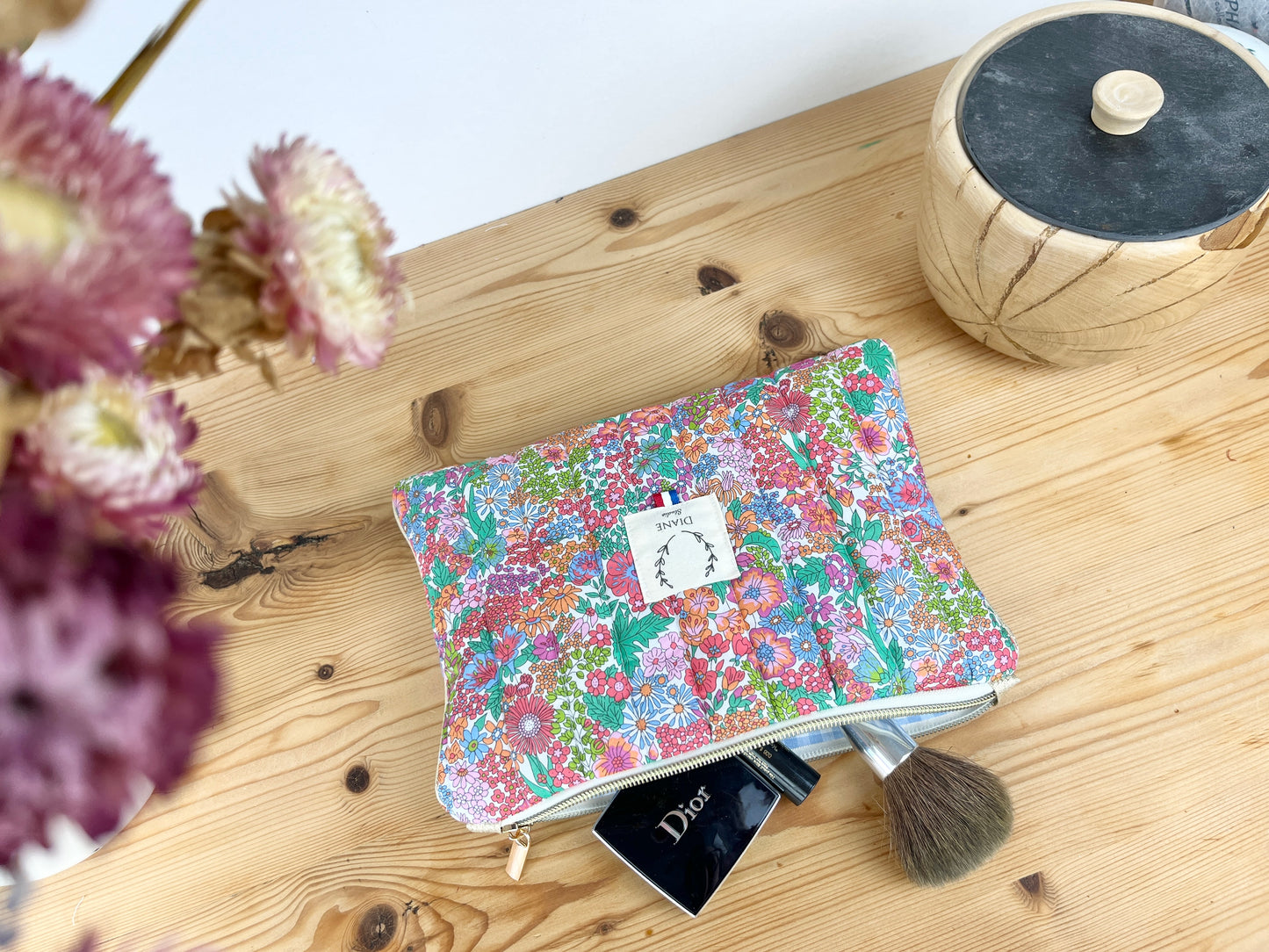 Ensemble : sac à main Aurore et pochette plate