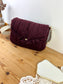 Le sac Elise velours cerise