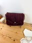 Le sac Elise velours cerise
