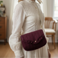 Le sac Elise velours cerise