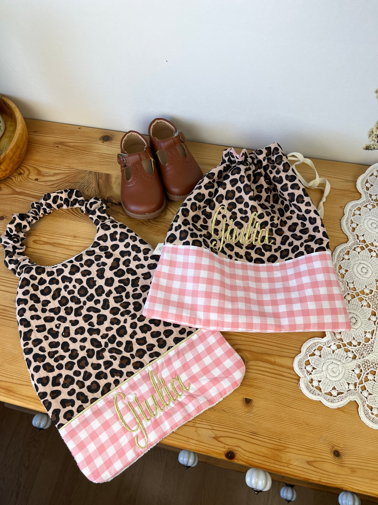 Ensemble pochon et serviette personnalisable