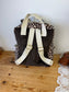 Le sac à dos enfant Ombeline gaze et velours chocolat