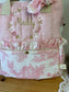 Le sac à dos enfant Ombeline gaze et jouy rose version Maddy