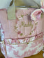 Le sac à dos enfant Ombeline gaze et jouy rose version Maddy