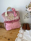 Le sac à dos enfant Ombeline velours rose thé ret rose poudré
