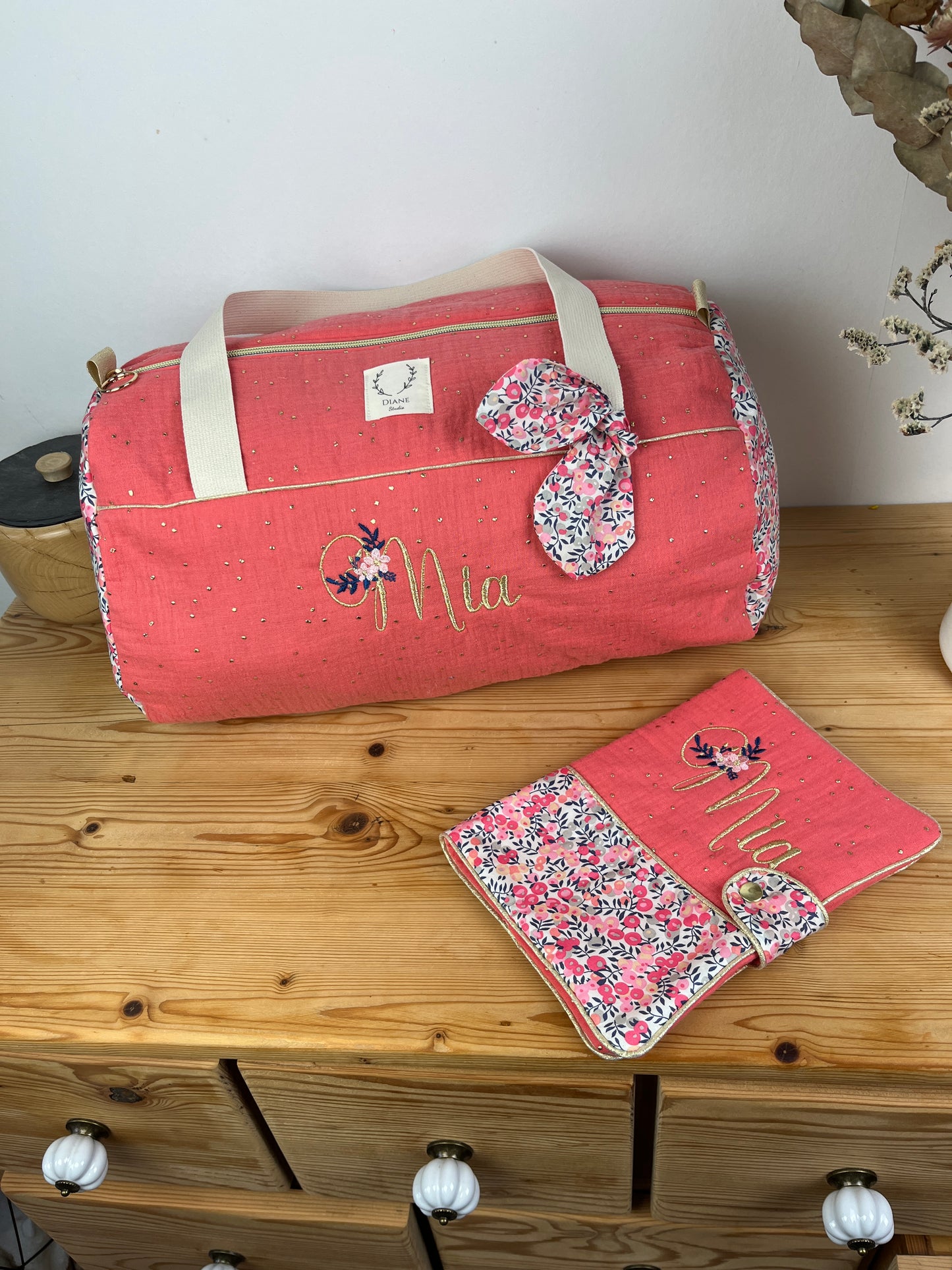 Sac Louison adulte initiale florale
