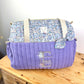 Le sac à langer  Alba lilas et Liberty wiltshire
