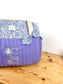 Le sac à langer  Alba lilas et Liberty wiltshire