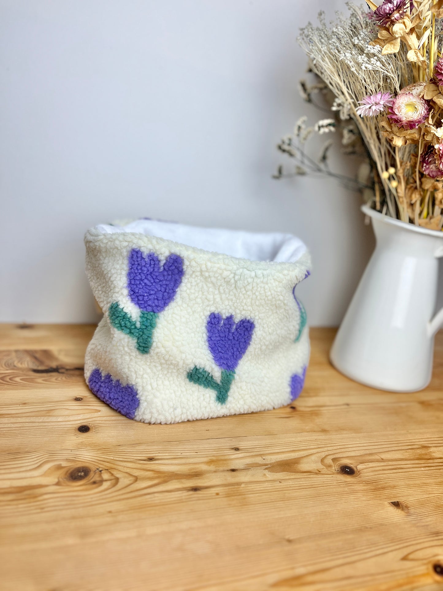 Le tour de cou enfant sherpa tulipes