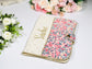 Chloé le protège carnet 100% Liberty Pois de senteur