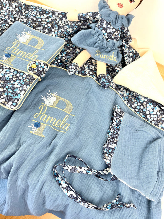 Couverture indigo Liberty of London wiltshire