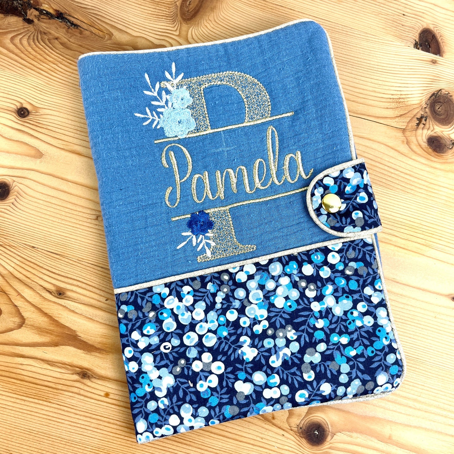 Protège carnet Indigo et Liberty of London wiltshire