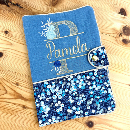 Protège carnet Indigo et Liberty of London wiltshire