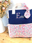 Sac à dos enfant personnalisé Ombeline Liberty Pois de senteur