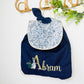 Le sac à dos enfant double gaze marine et Liberty Adelajda modèle Abram