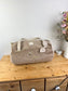 Louison le sac polochon enfant velours camel et vichy beige