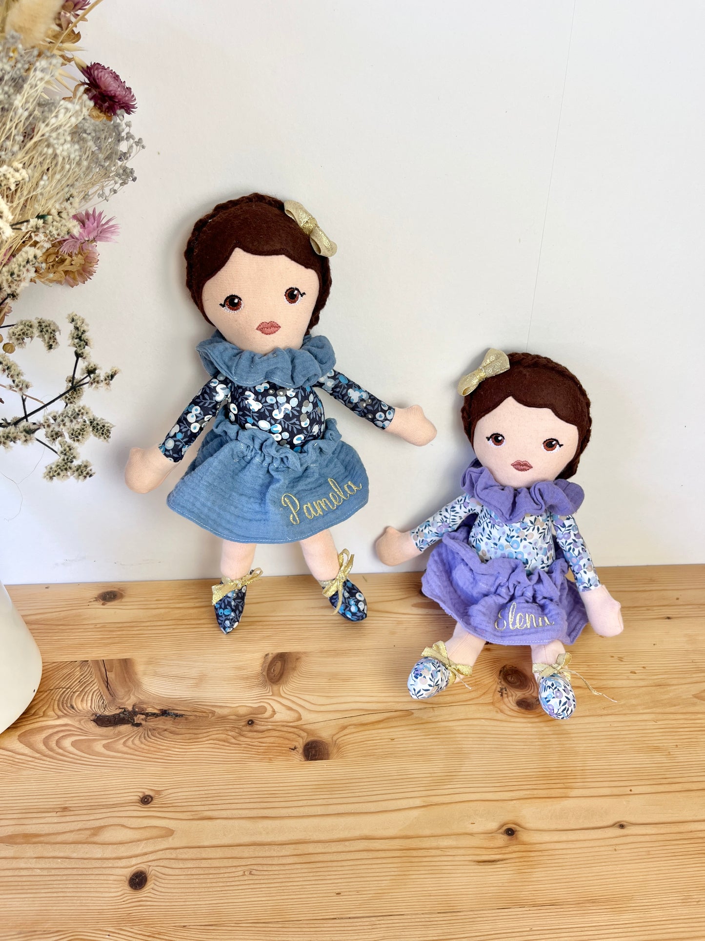 Petite poupée en Liberty décorative