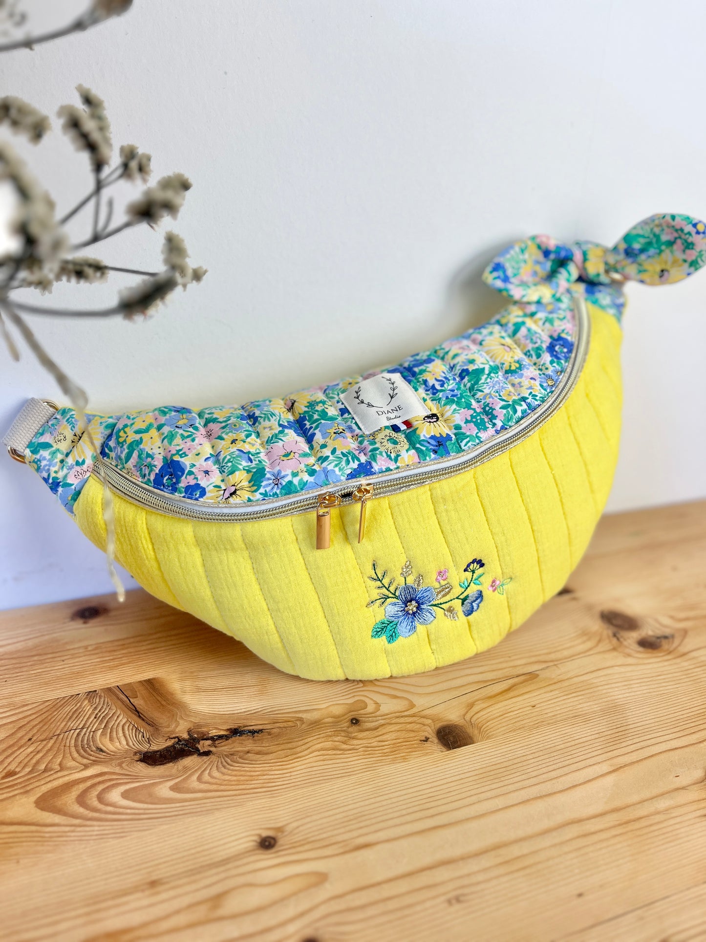 Le sac banane Eléonore doré enfant 100% personnalisable
