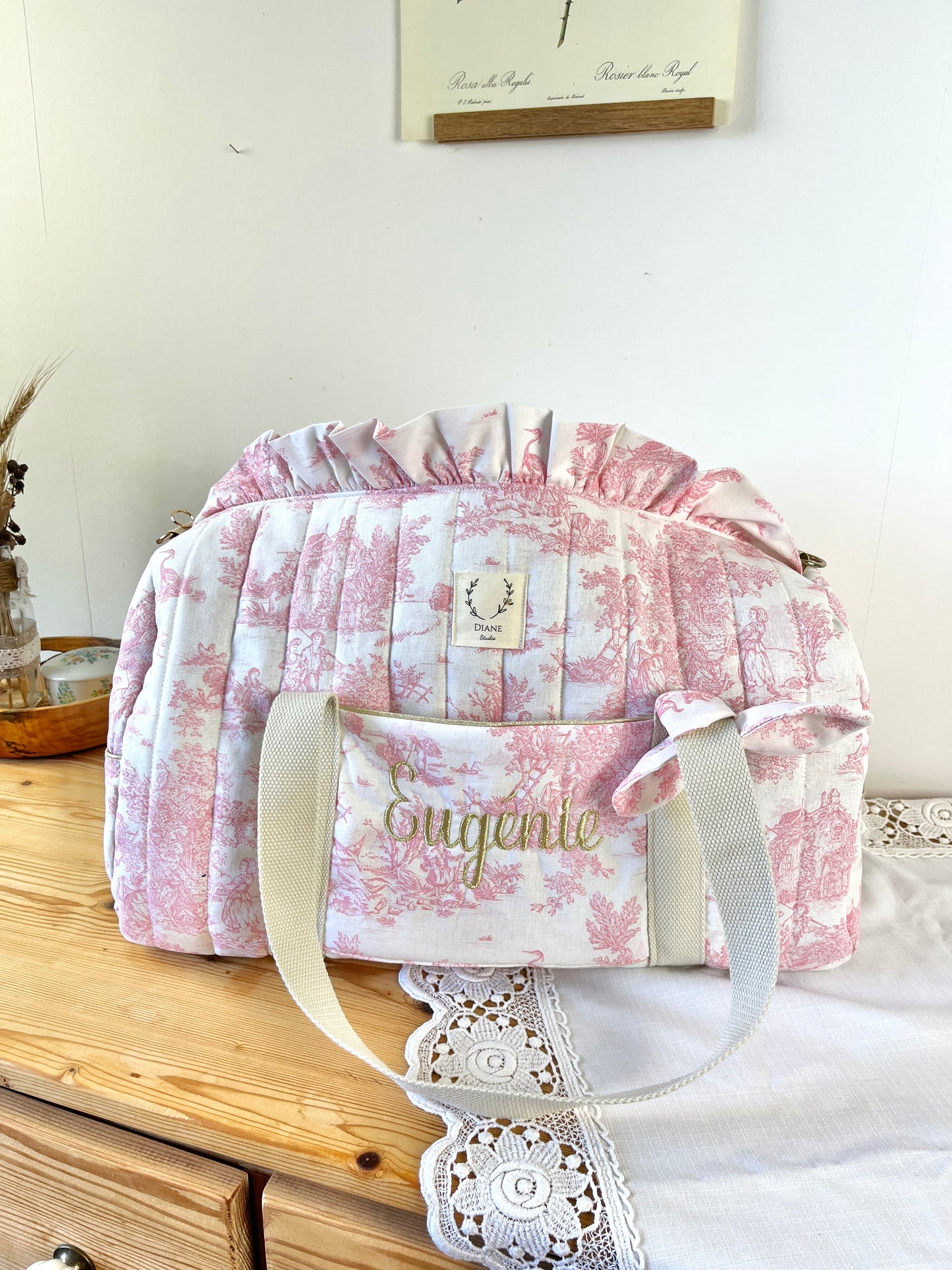 Sac Louison jouy rose