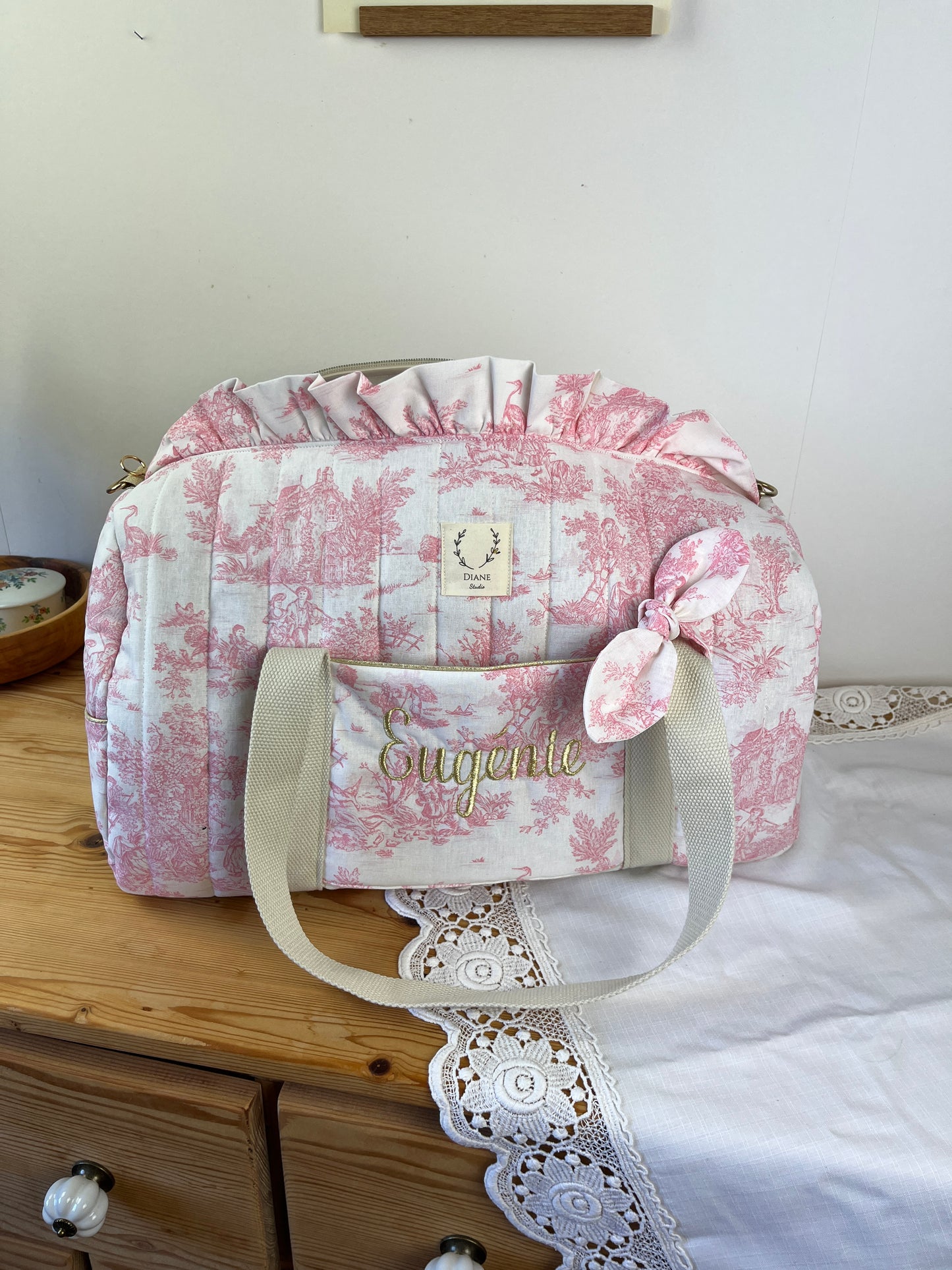 Sac Louison jouy rose