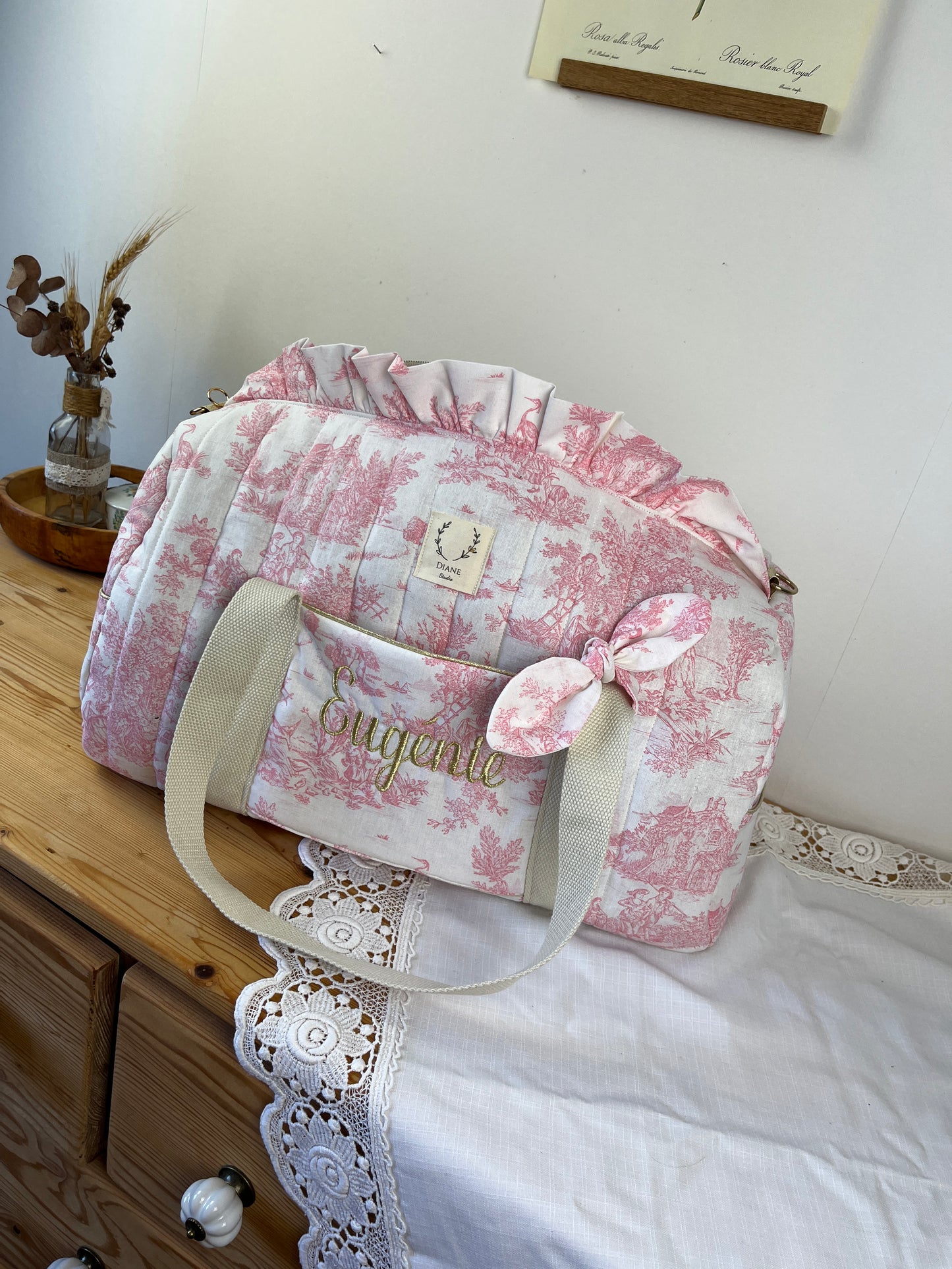 Sac Louison jouy rose