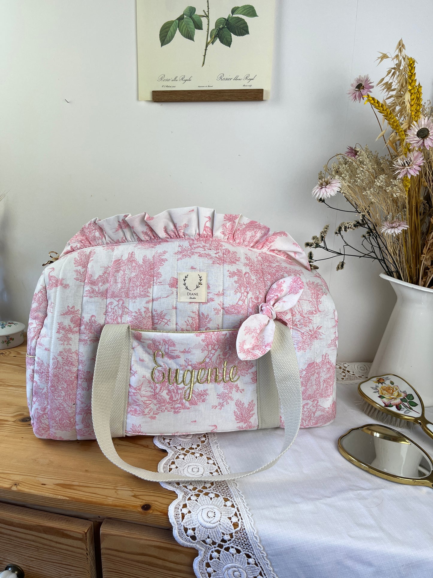 Sac Louison jouy rose