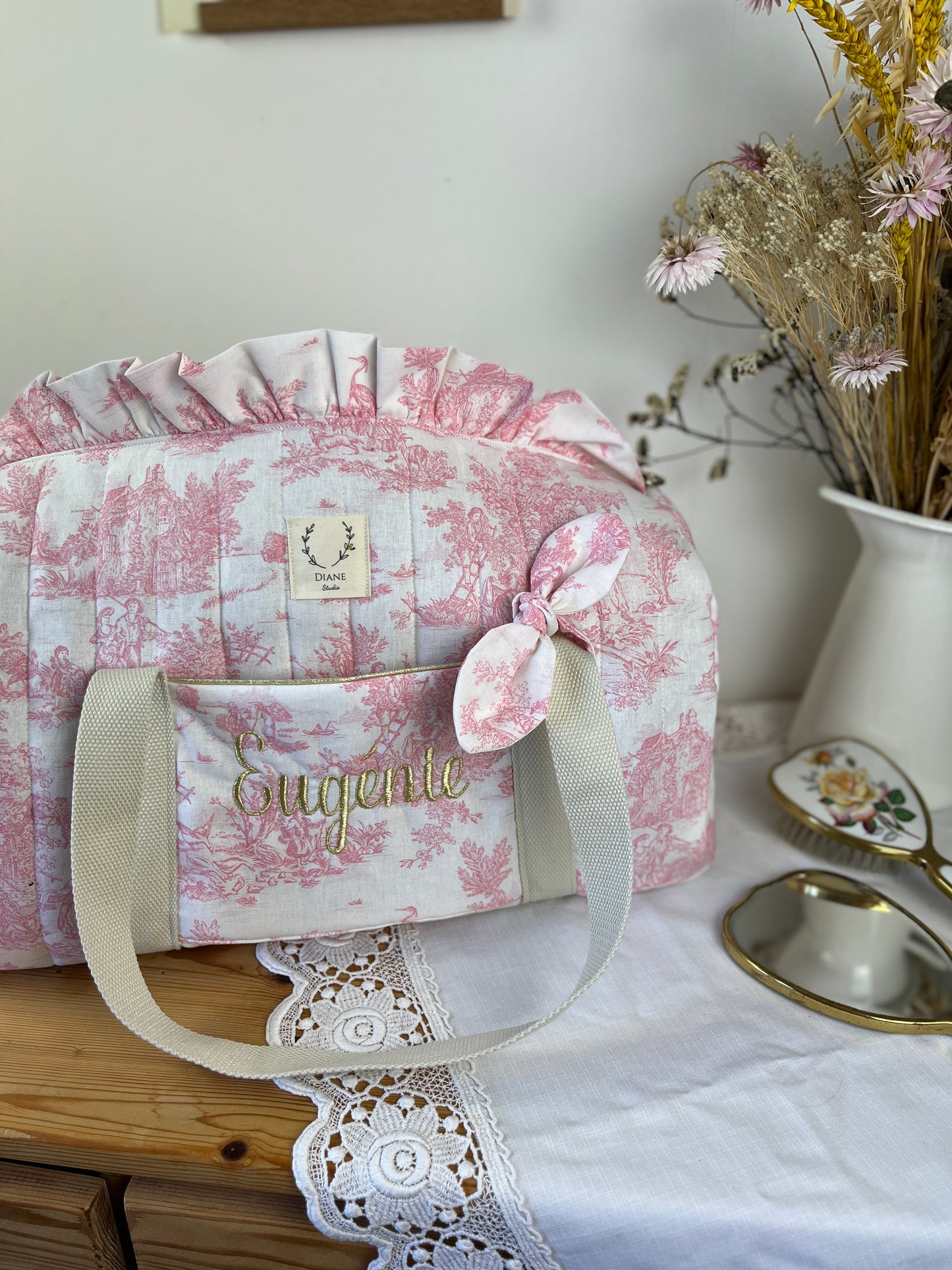 Sac Louison jouy rose