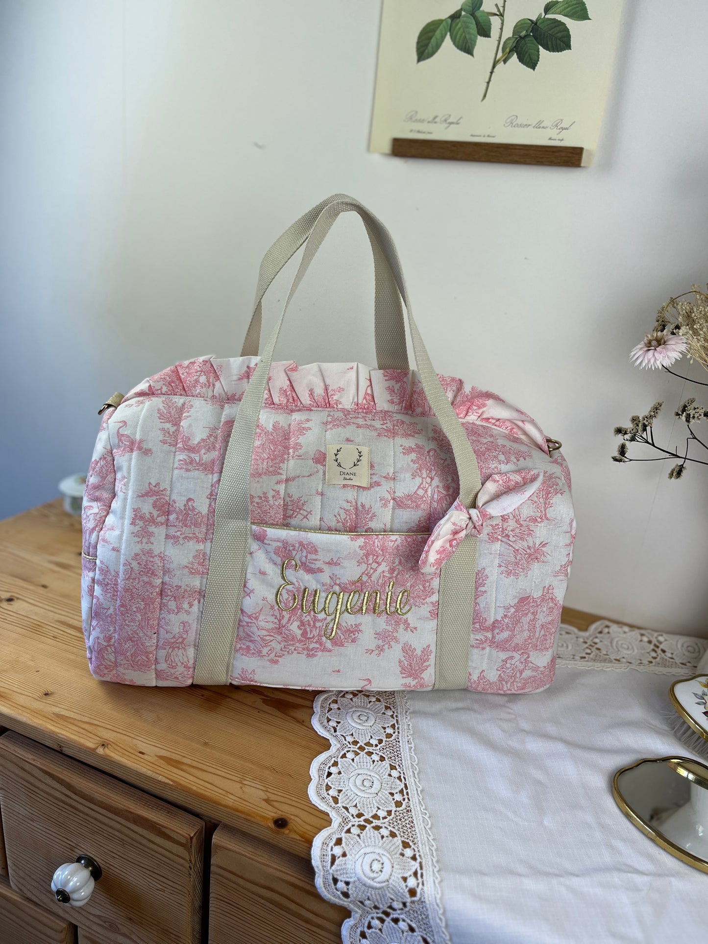 Sac Louison jouy rose