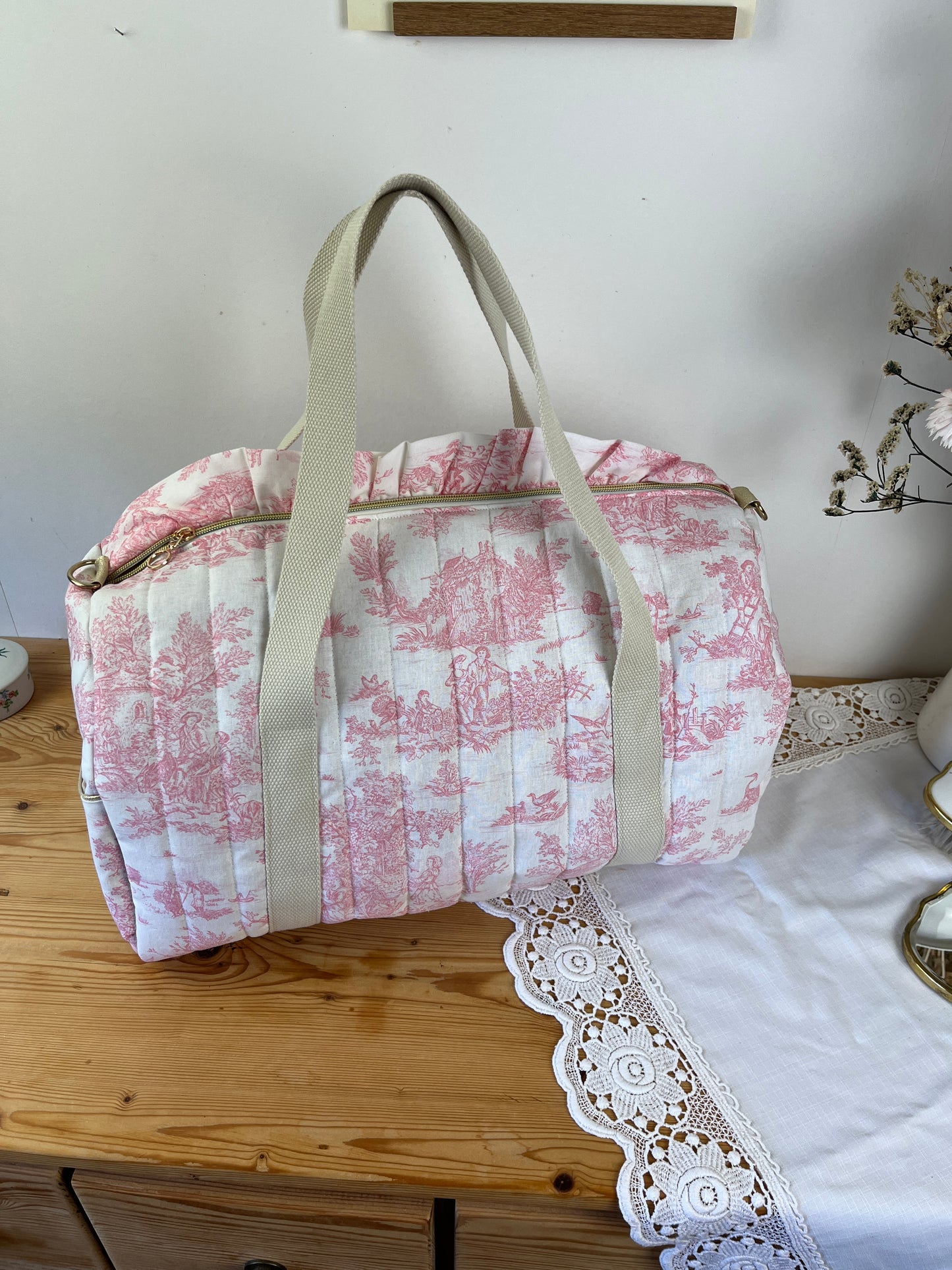 Sac Louison jouy rose
