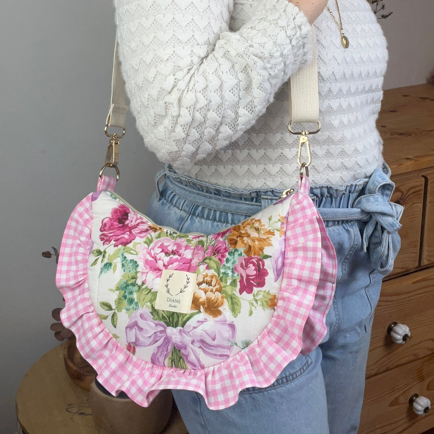 Milan le sac croissant matelassé Liberty of London Bridgerton