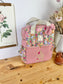 Le sac à dos enfant Ombeline gaze rose thé et bloom