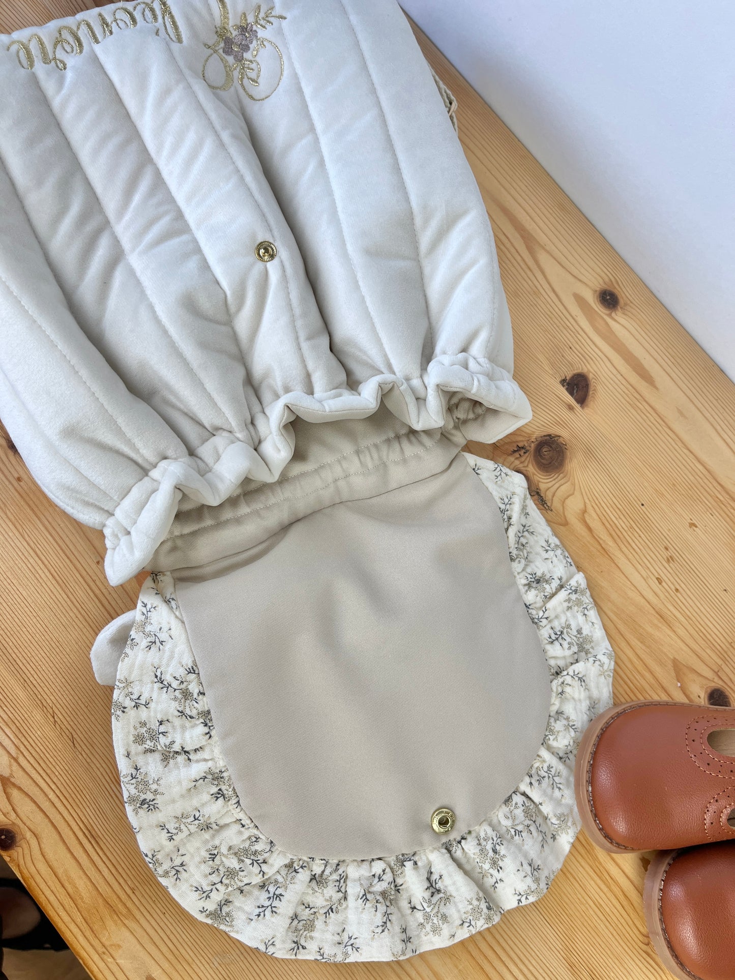 Le sac à dos Églantine gaze crème et meriem