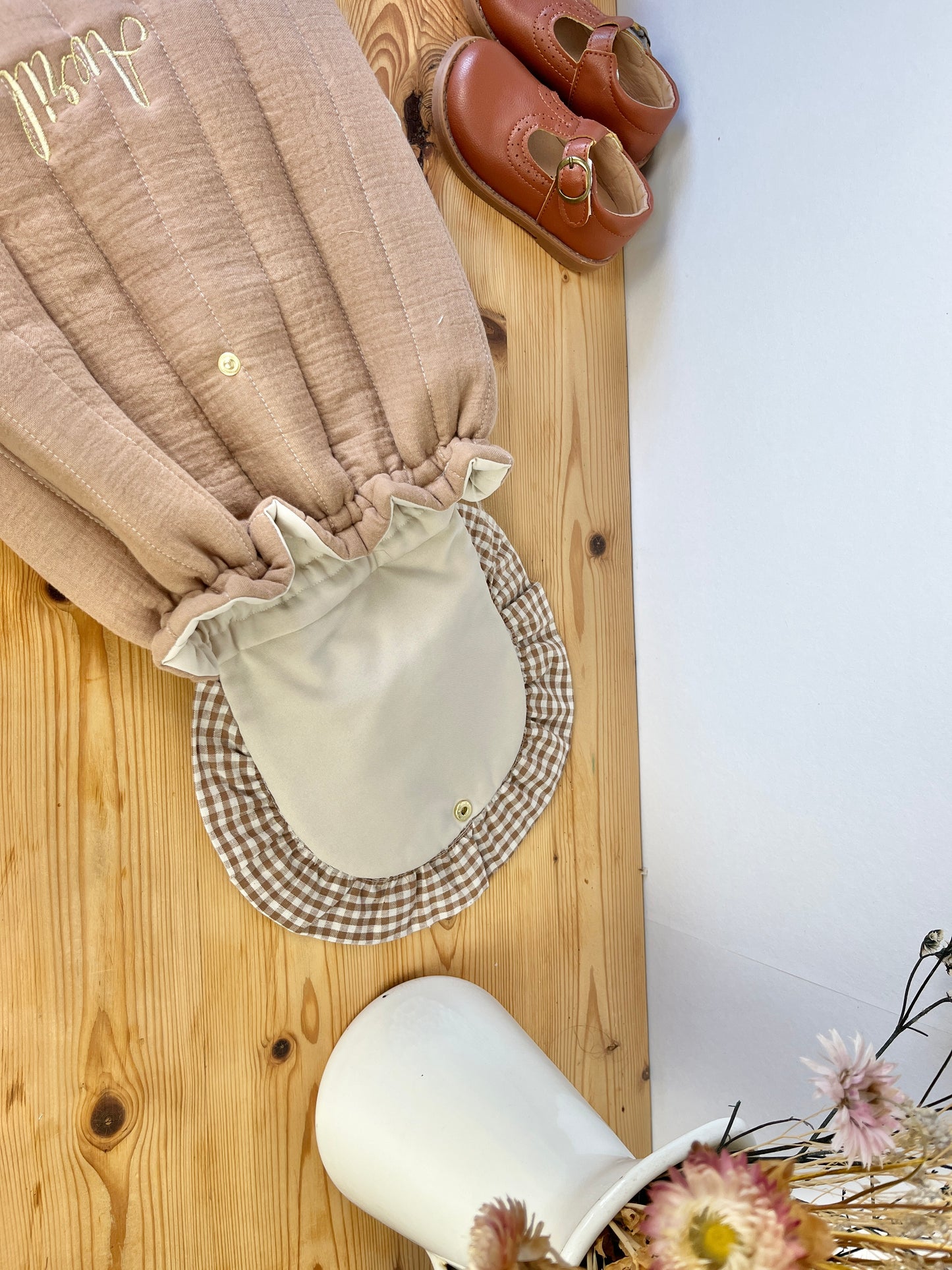 Le sac à dos Églantine gaze et vichy